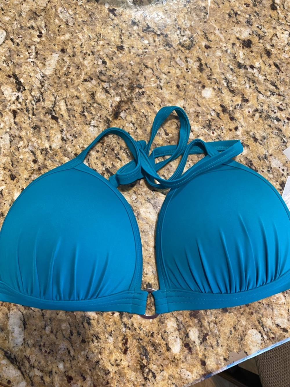 Venus Women’s Teal Padded Swim Top - 38DD - Brand New With Tags